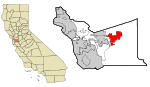 Alameda County California Incorporated and Unincorporated areas Livermore Highlighted